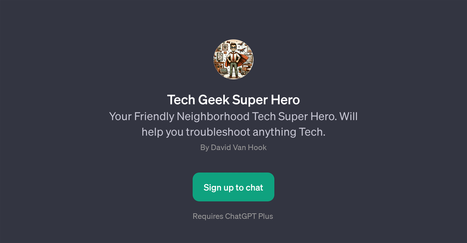 Tech Geek Super Hero website