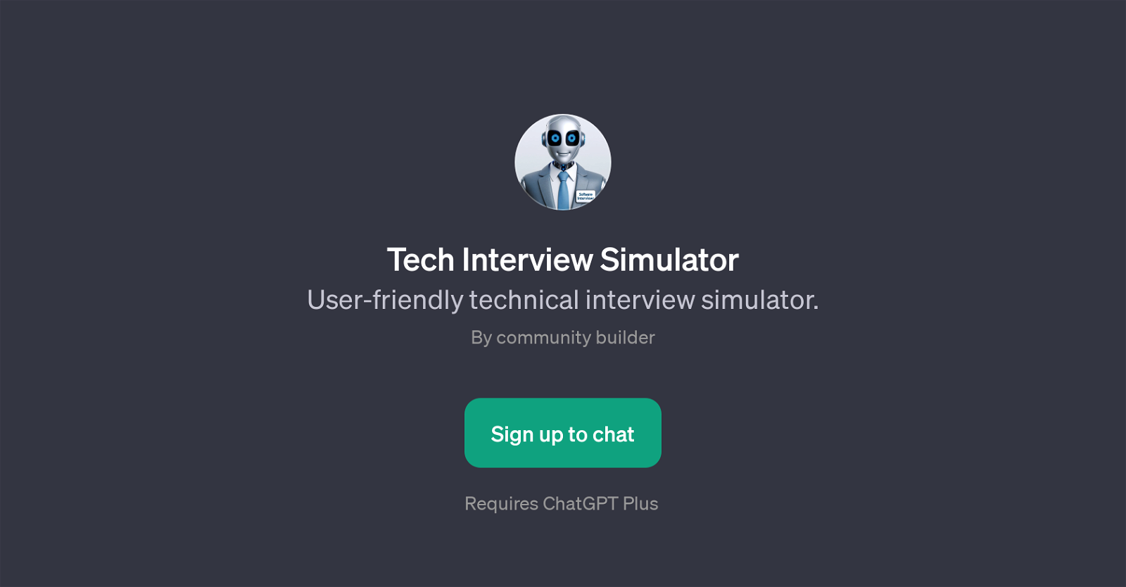 Tech Interview Simulator website