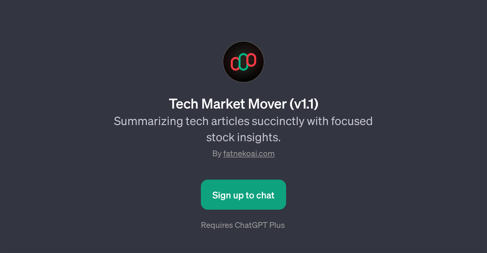 Tech Market Mover (v1.1) website