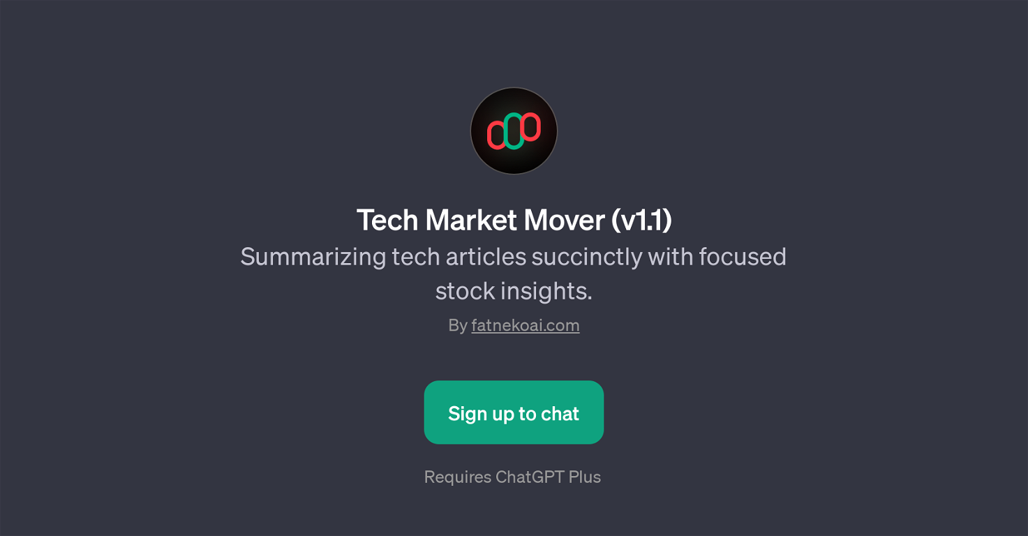 Tech Market Mover (v1.1) website