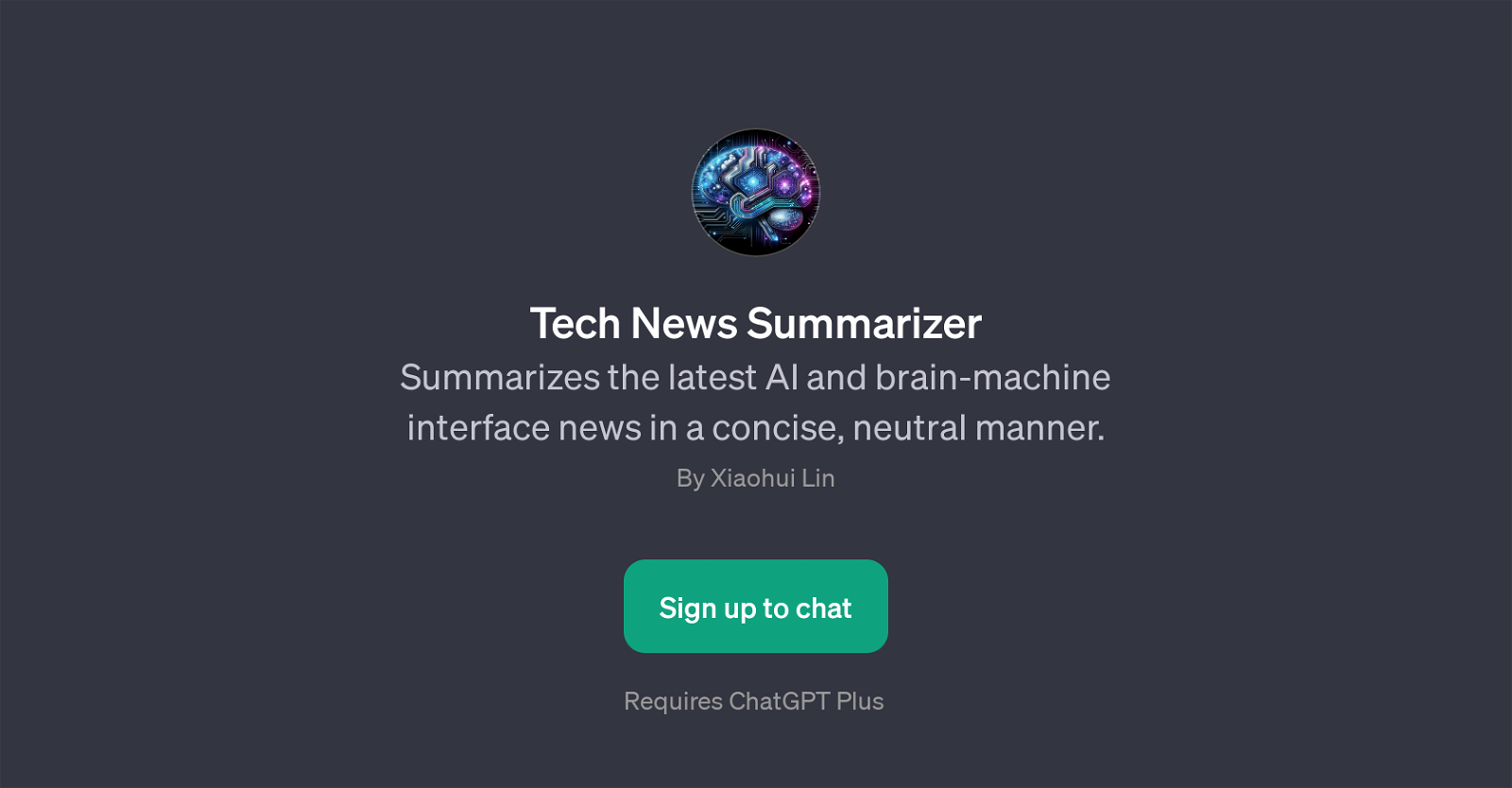 Tech News Summarizer website