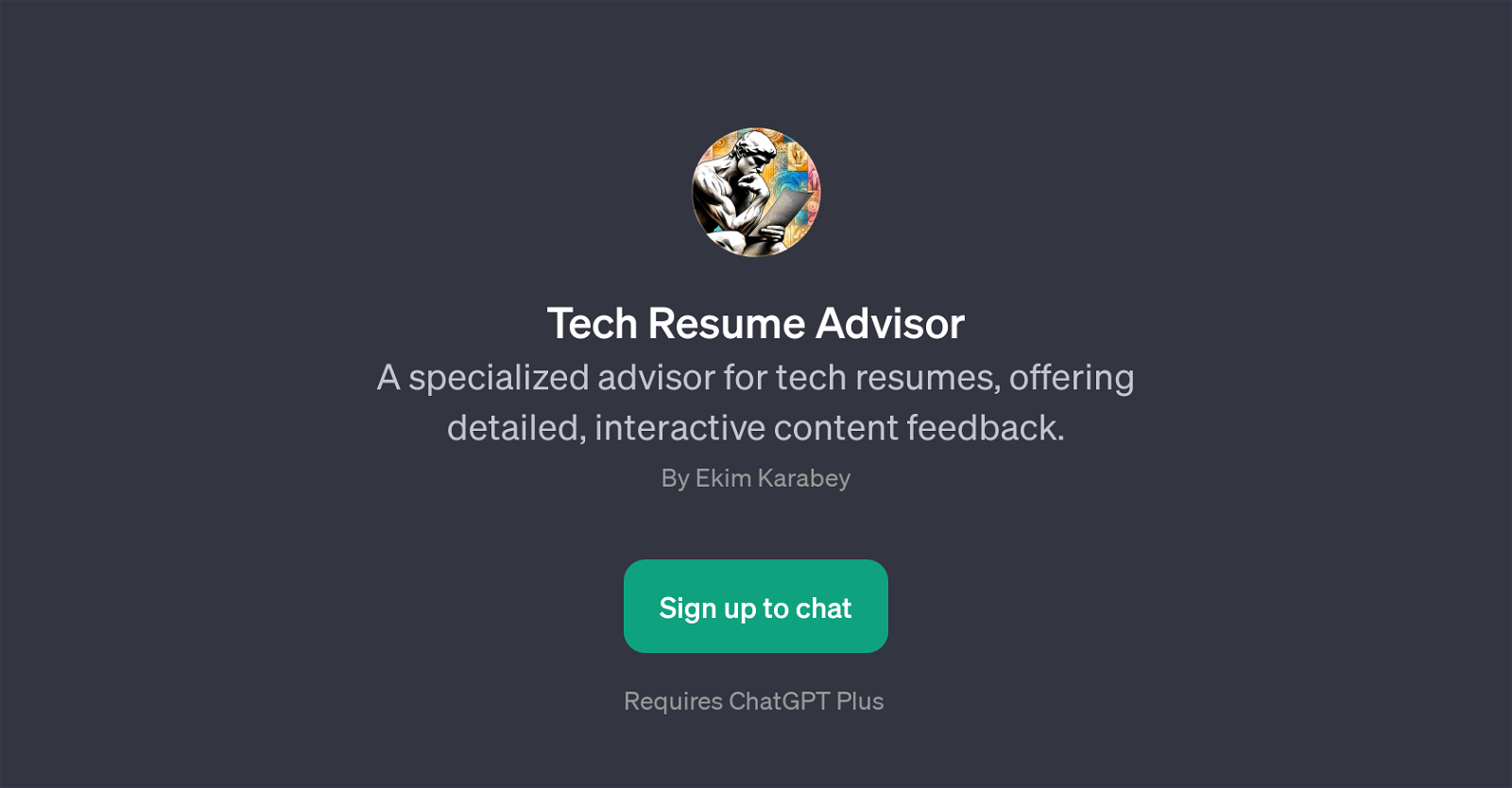 Tech Resume Advisor website