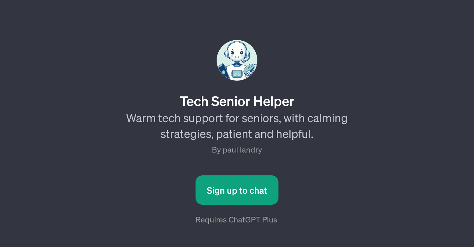 Tech Senior Helper website