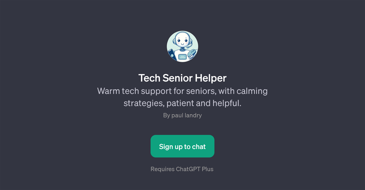 Tech Senior Helper website