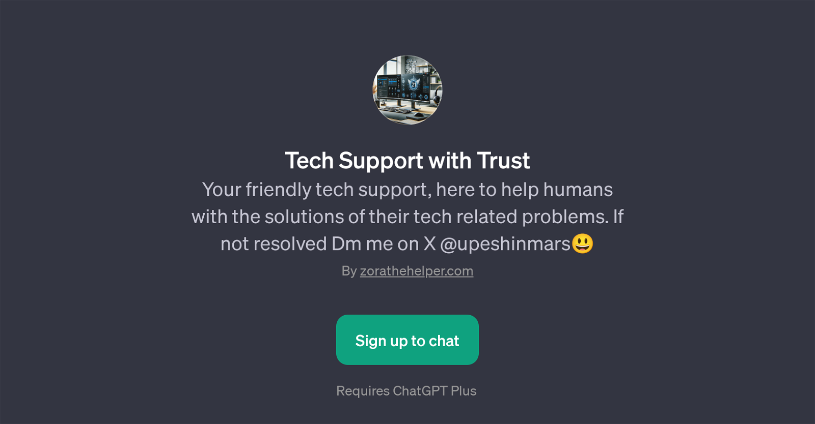 Tech Support with Trust website