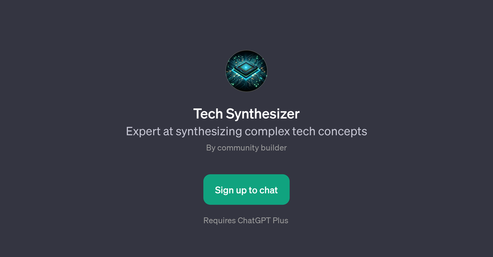 Tech Synthesizer website