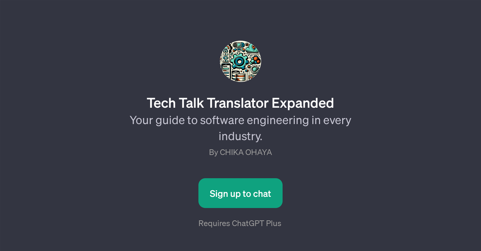 Tech Talk Translator Expanded website