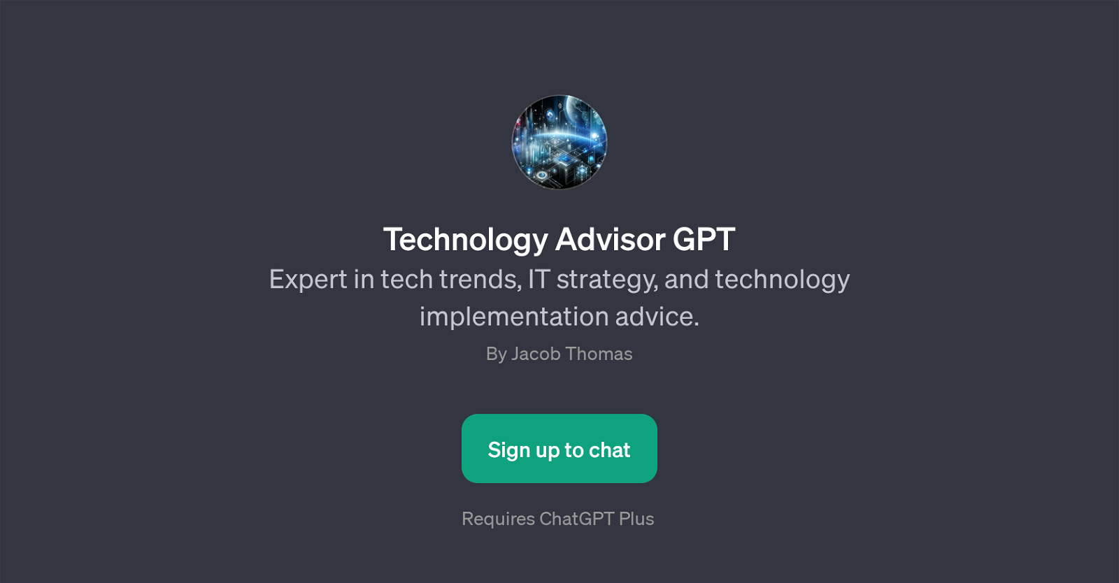 Technology Advisor GPT website