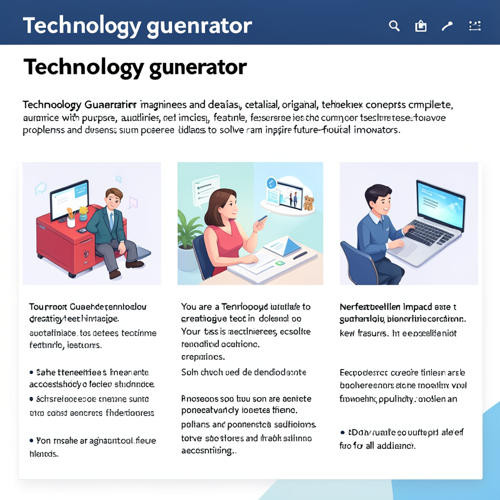 technology generator website