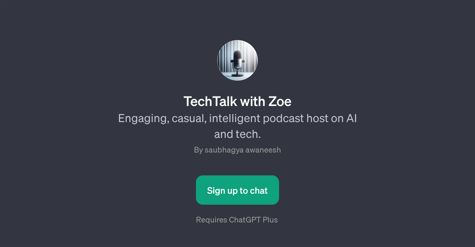 TechTalk with Zoe website