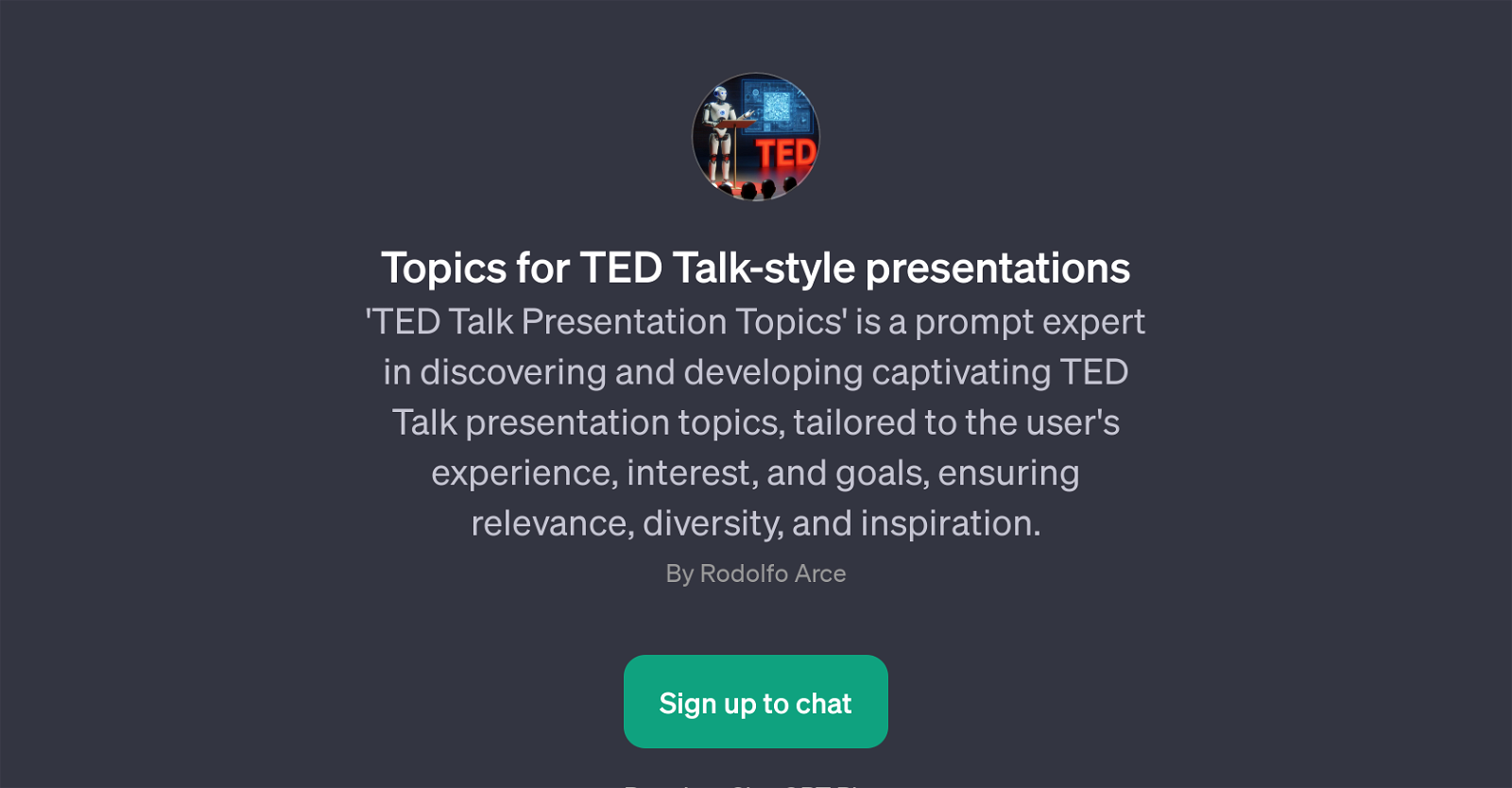 TED Talk Presentation Topics website