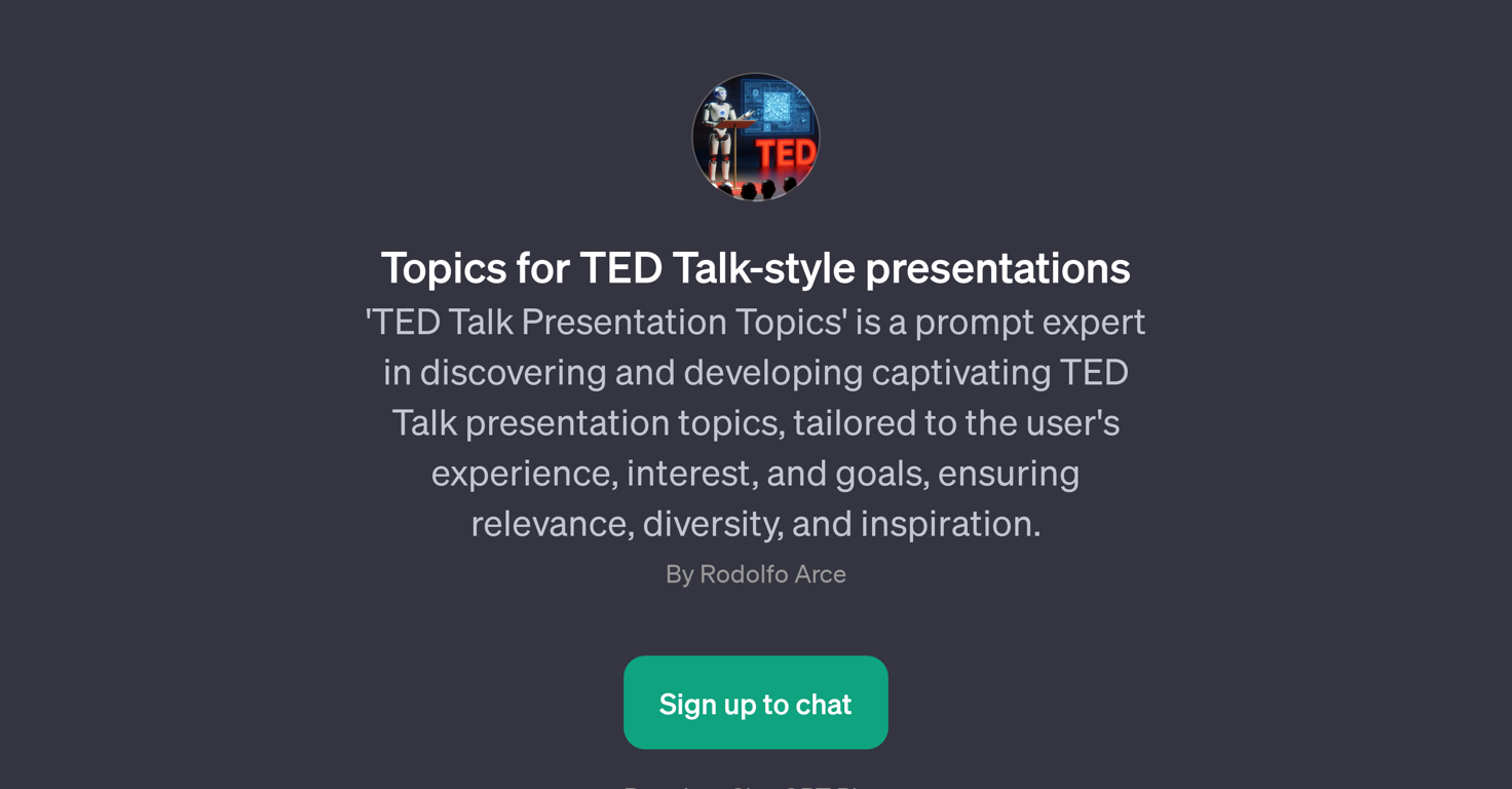 TED Talk Presentation Topics website