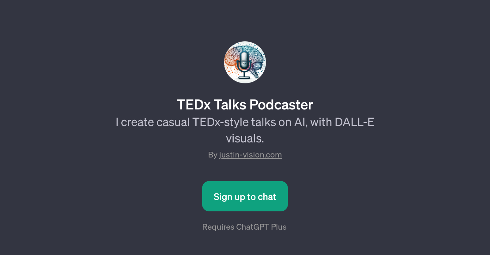 TEDx Talks Podcaster website