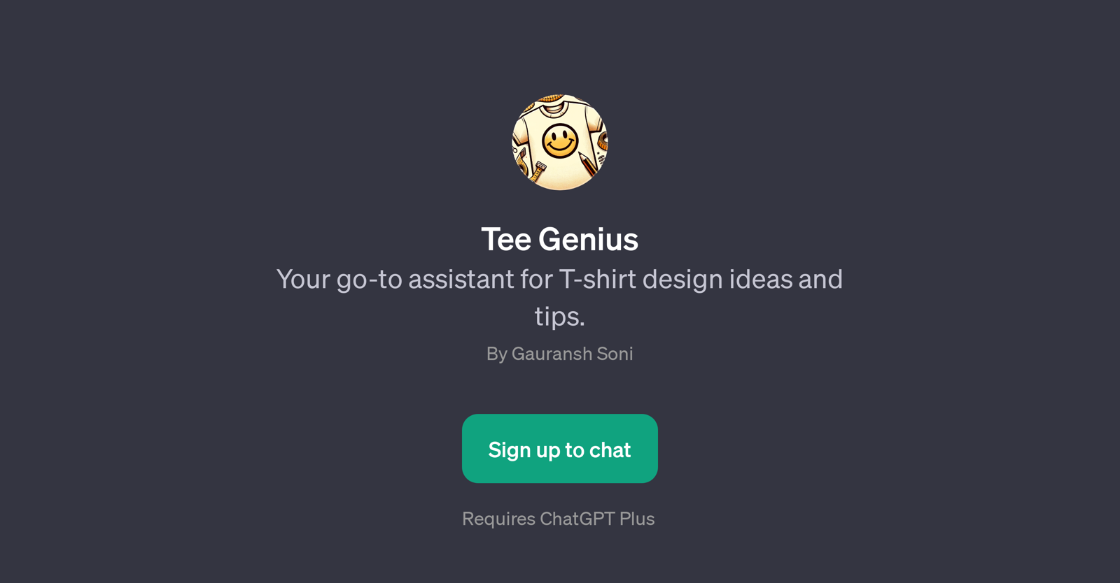 Tee Genius website
