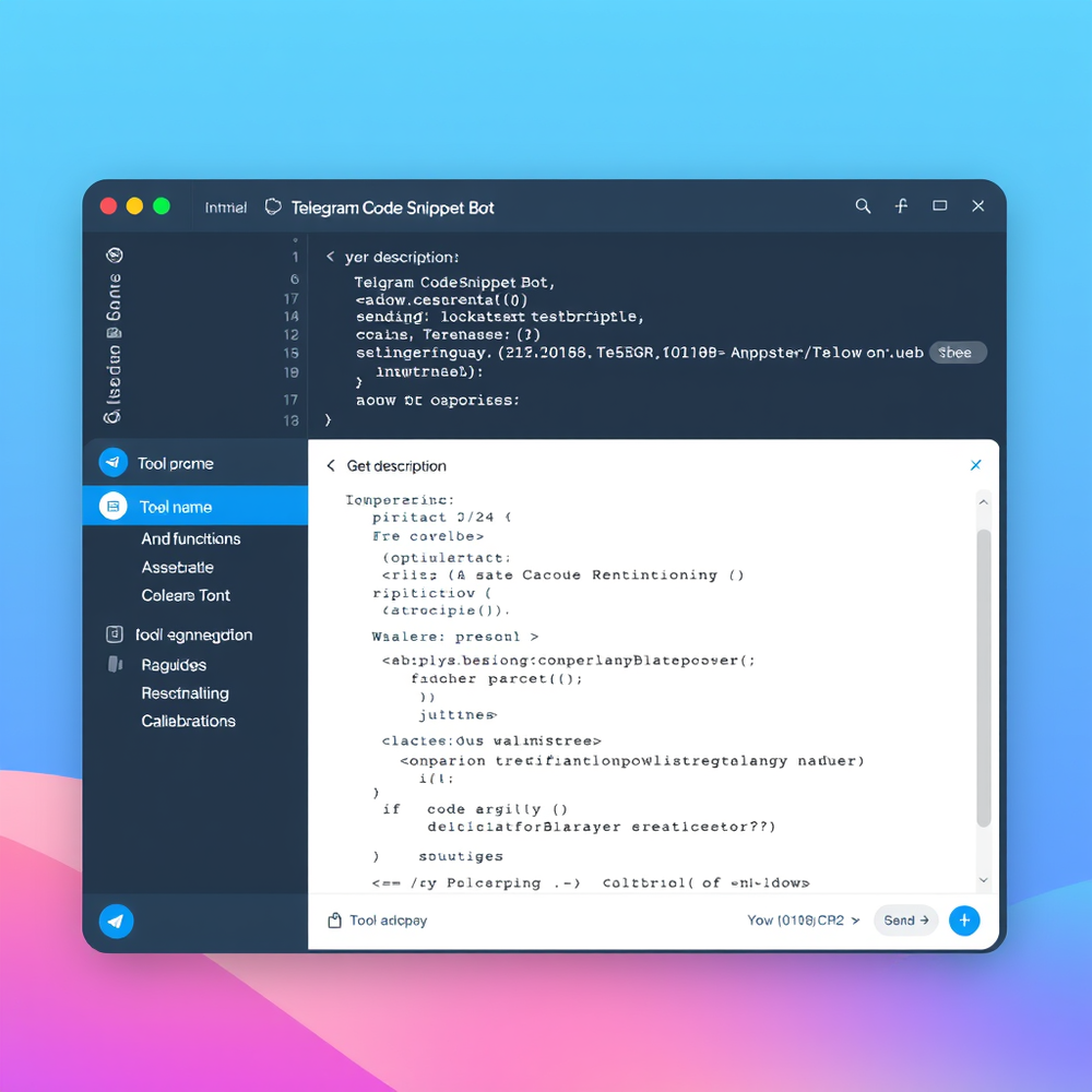 Telegram Code Snippet Bot website