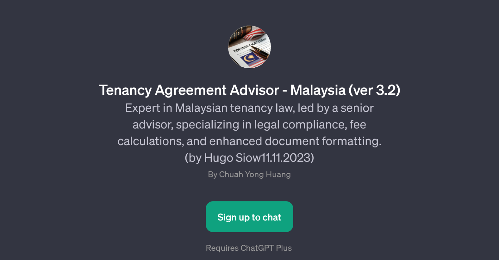 Tenancy Agreement Advisor - Malaysia (ver 3.2) website