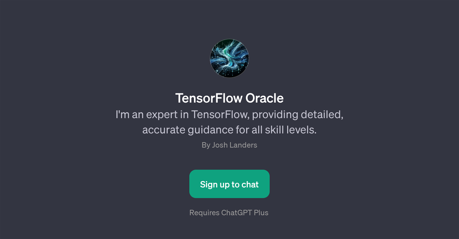 TensorFlow Oracle website