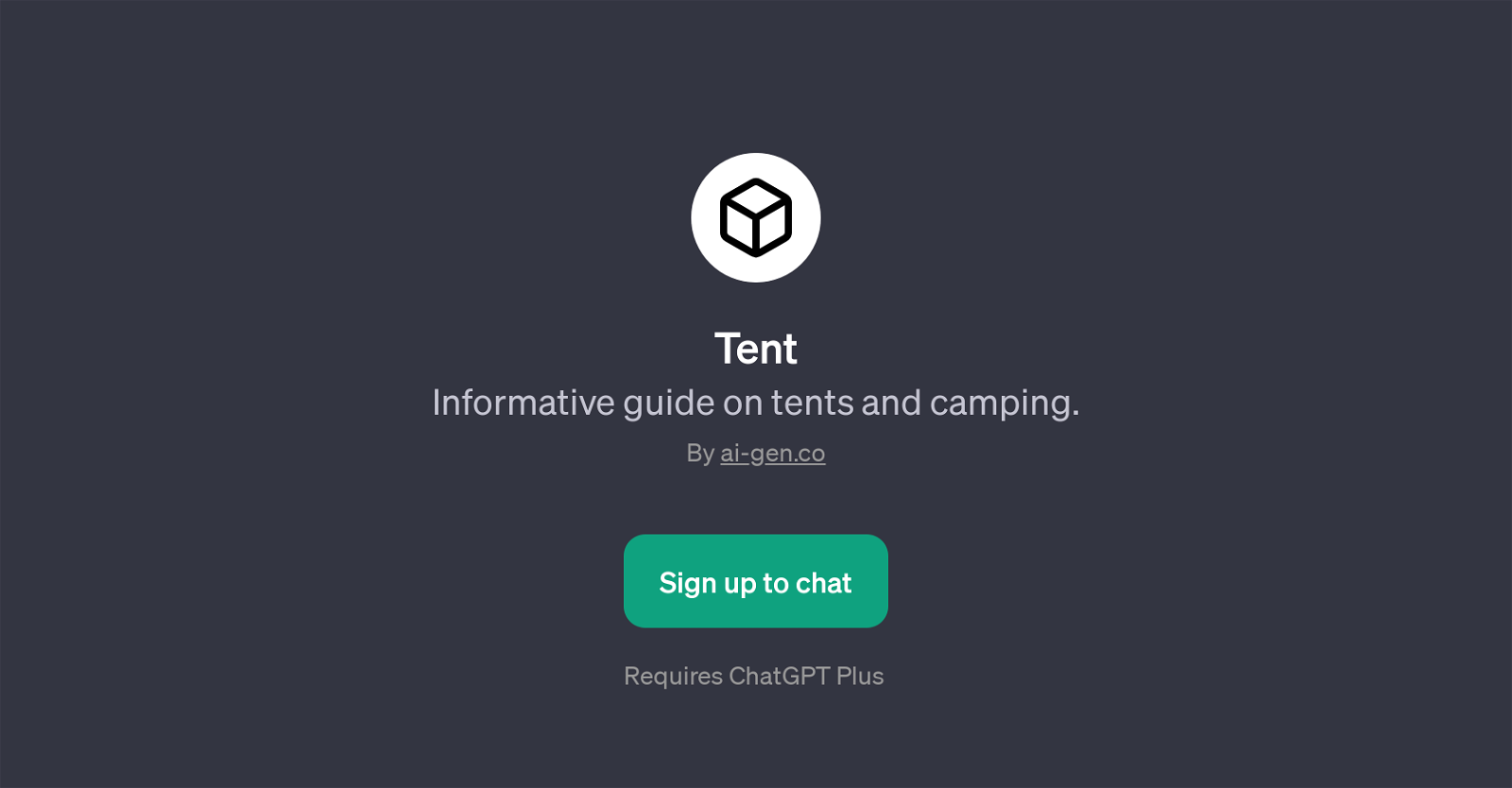 Tent website