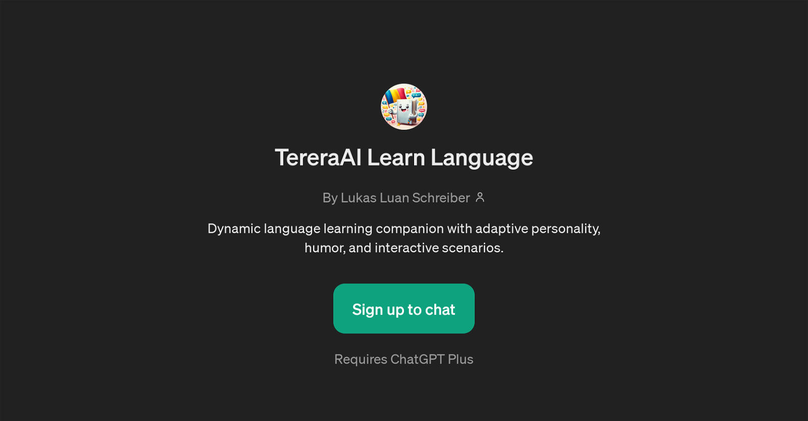 TereraAI Learn Language website