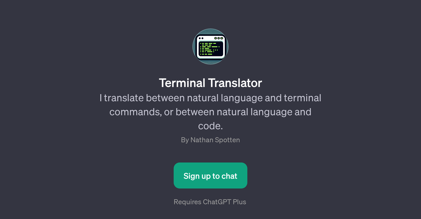 Terminal Translator website