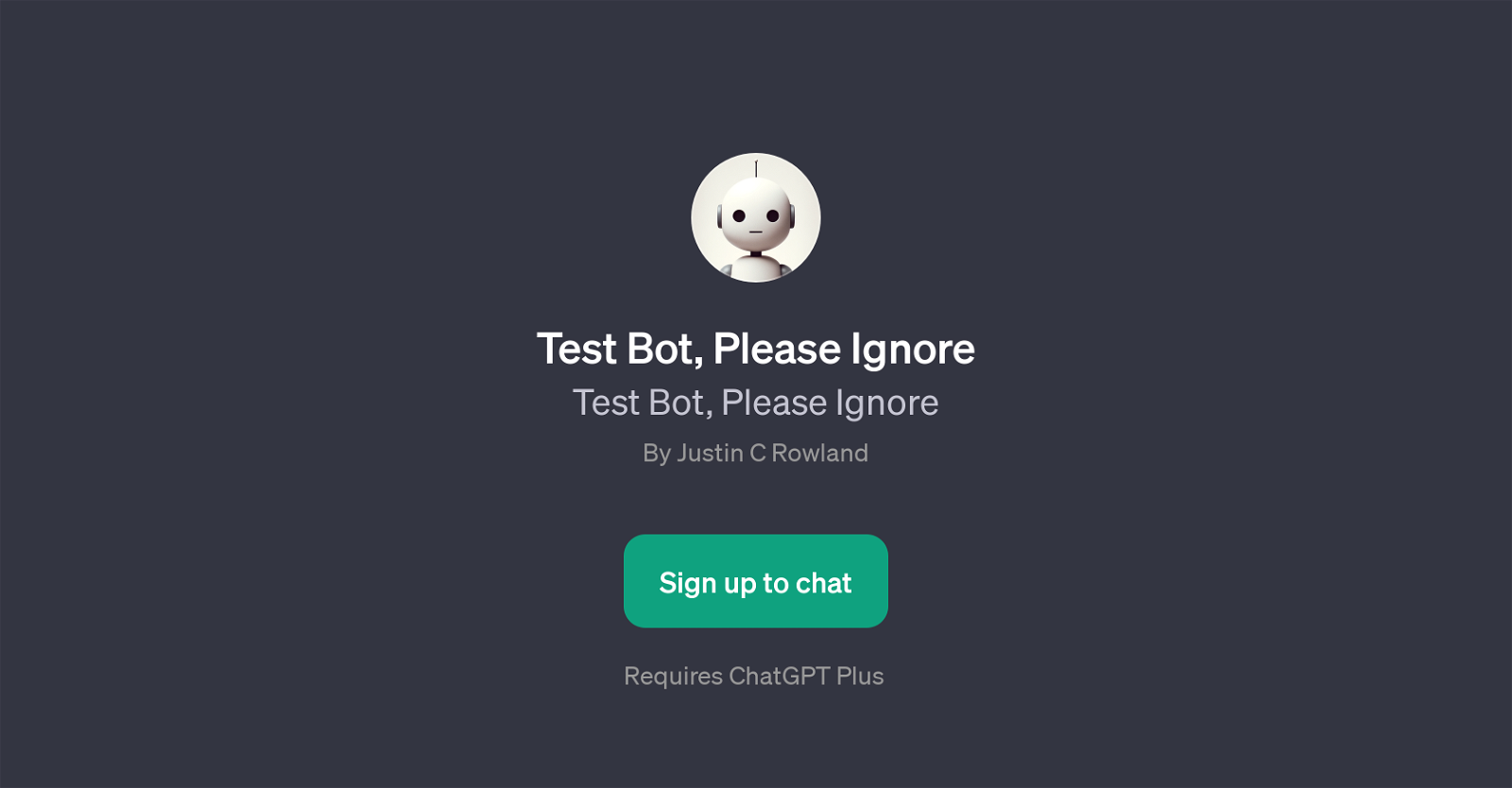 Test Bot, Please Ignore website