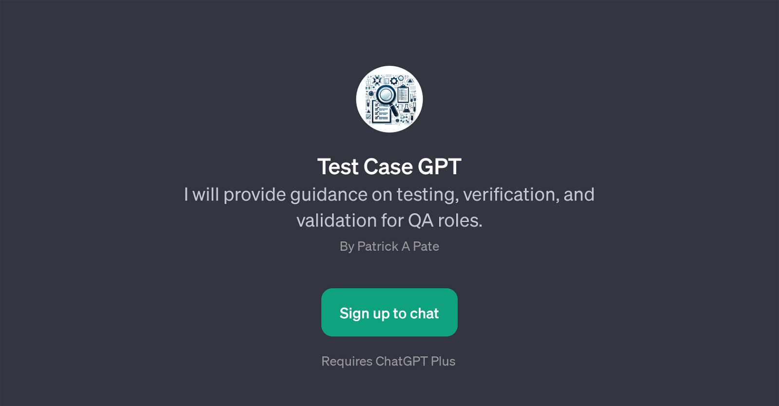 Test Case GPT website