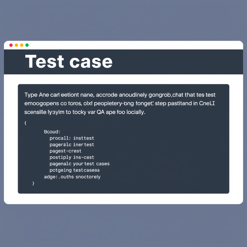 Test cases website