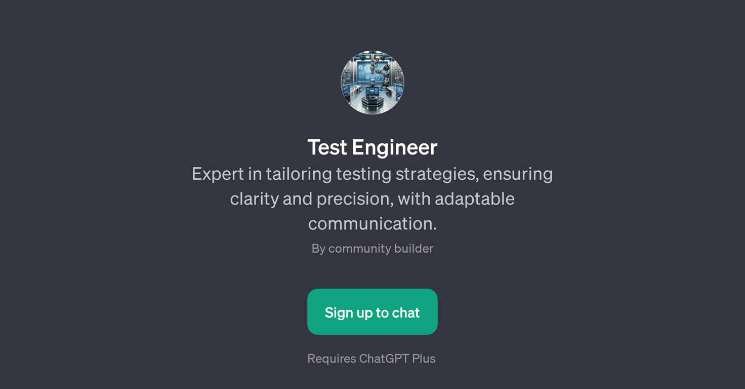 Test Engineer website