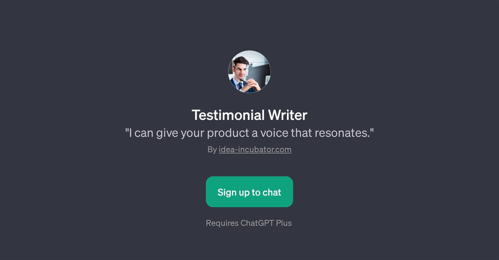 Testimonial Writer website