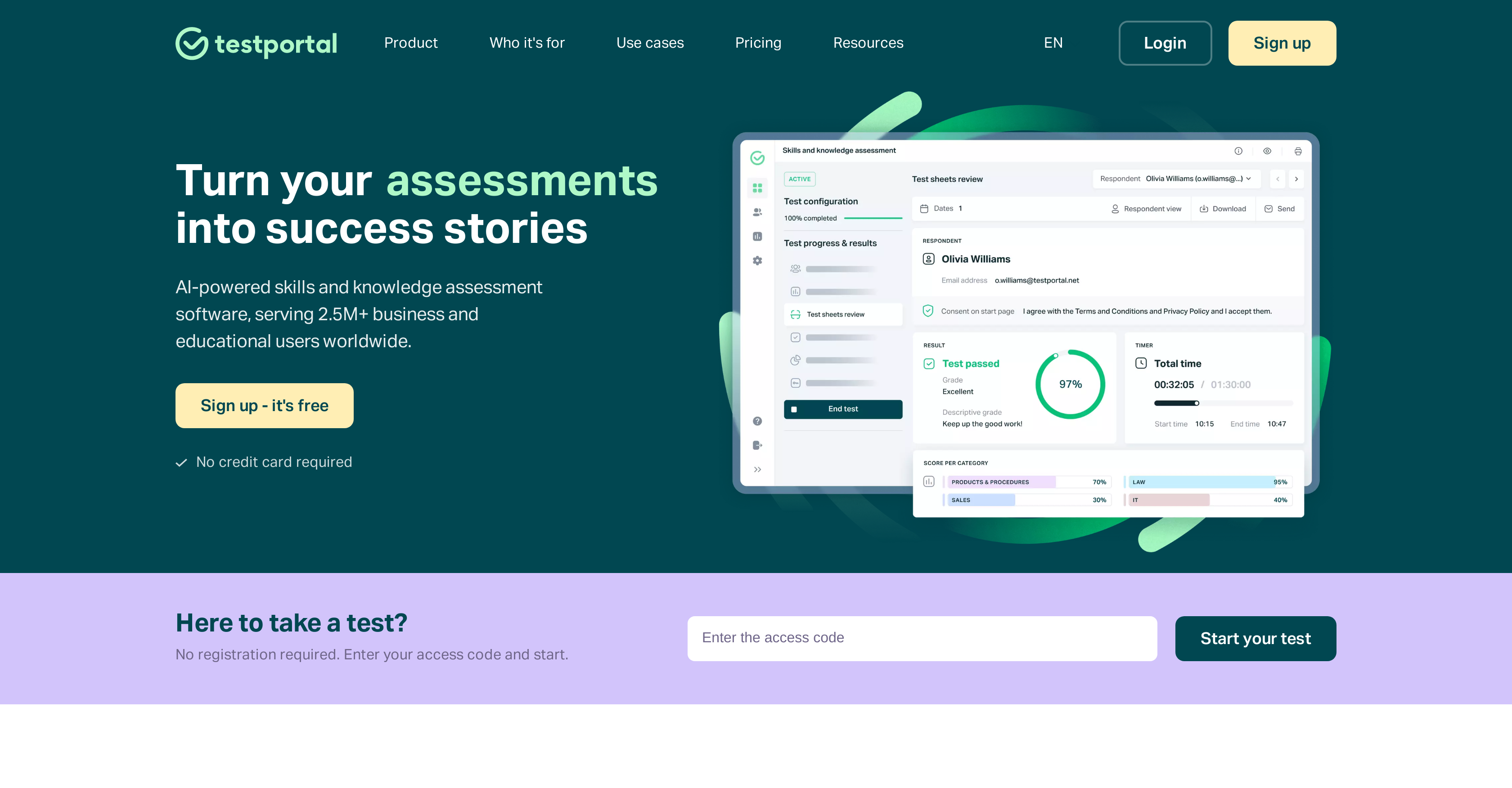 Testportal preview