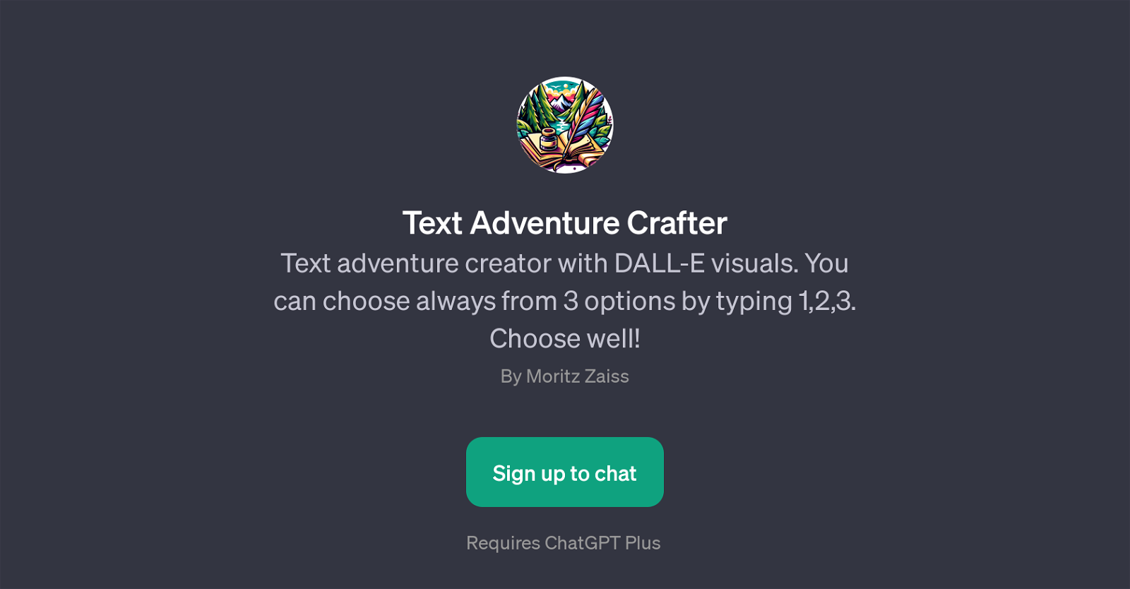 Text Adventure Crafter website