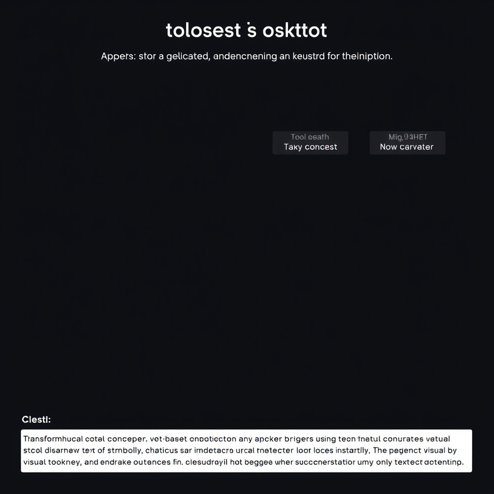 text based visual illustrating website