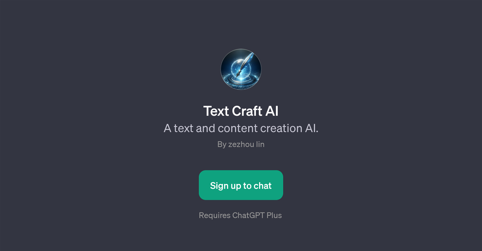 Text Craft AI website