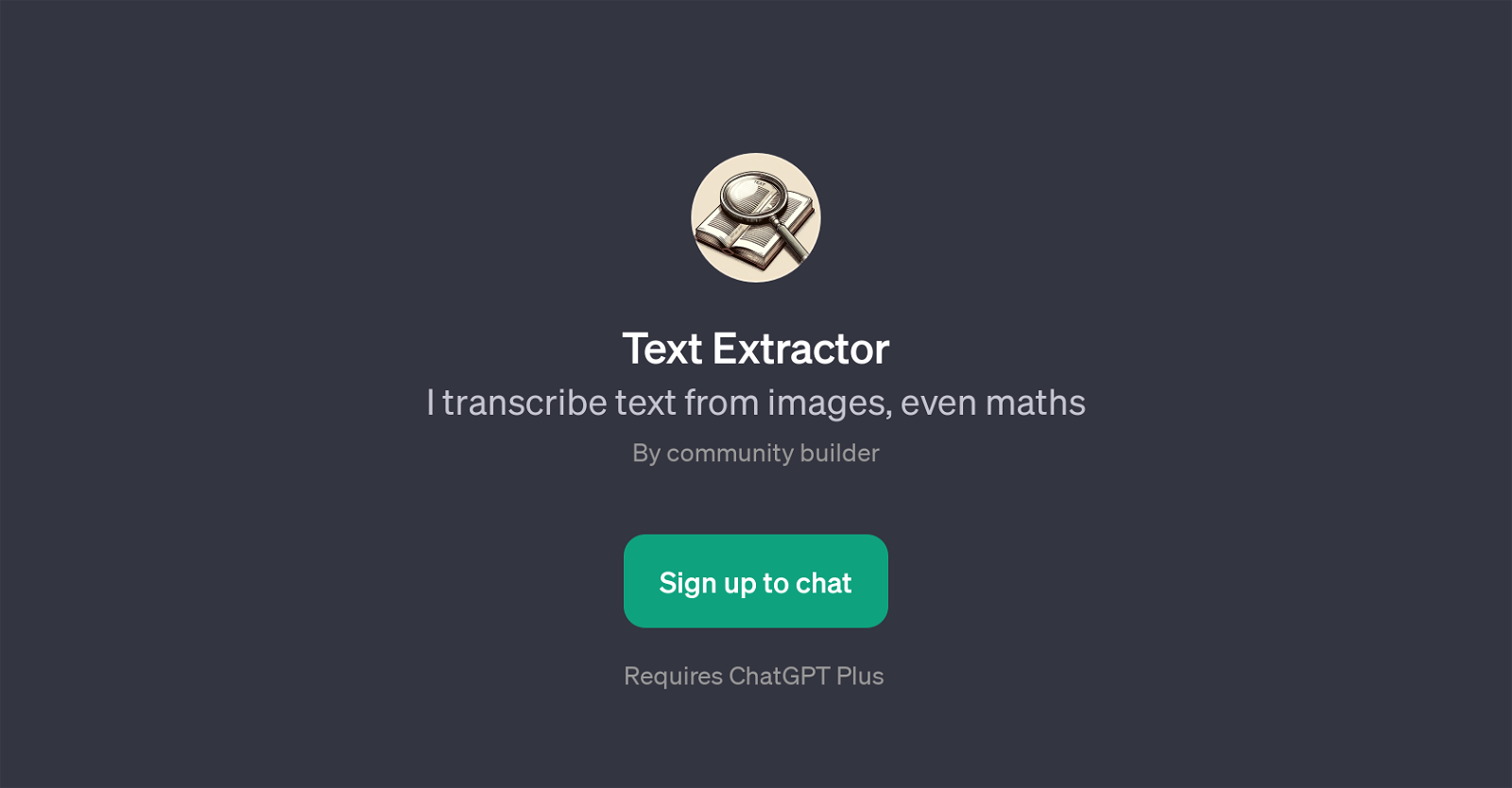 Text Extractor website