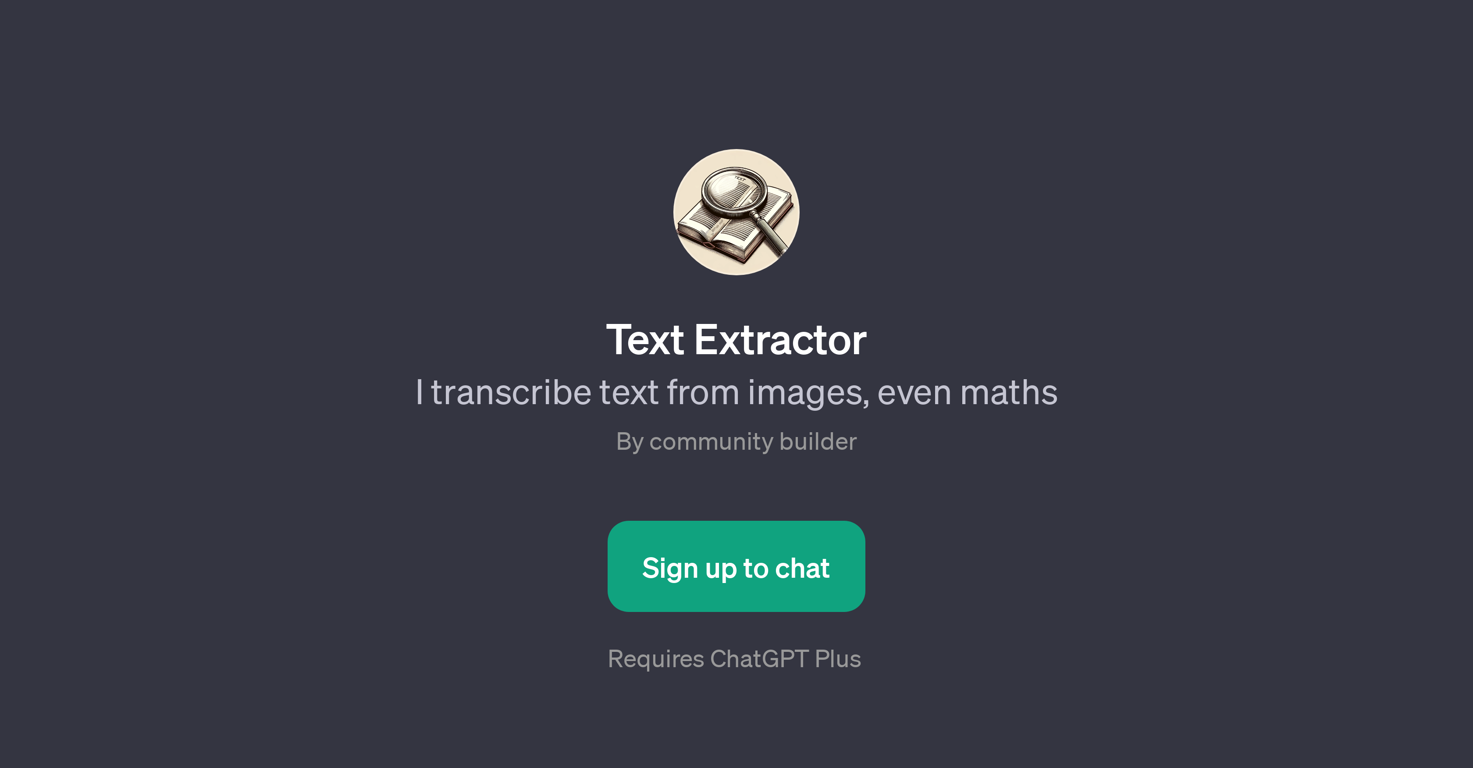 Text Extractor website