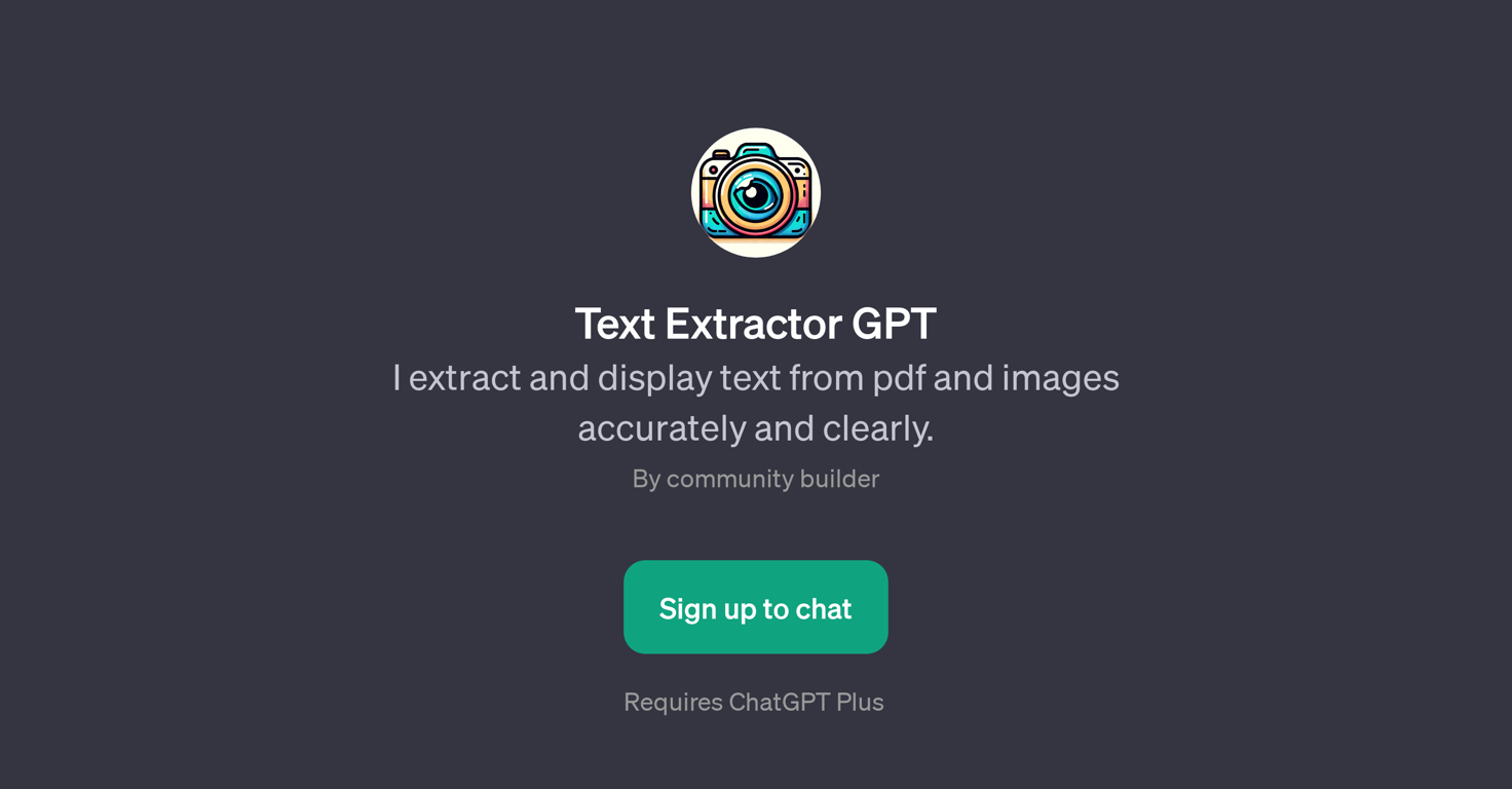 Text Extractor GPT website