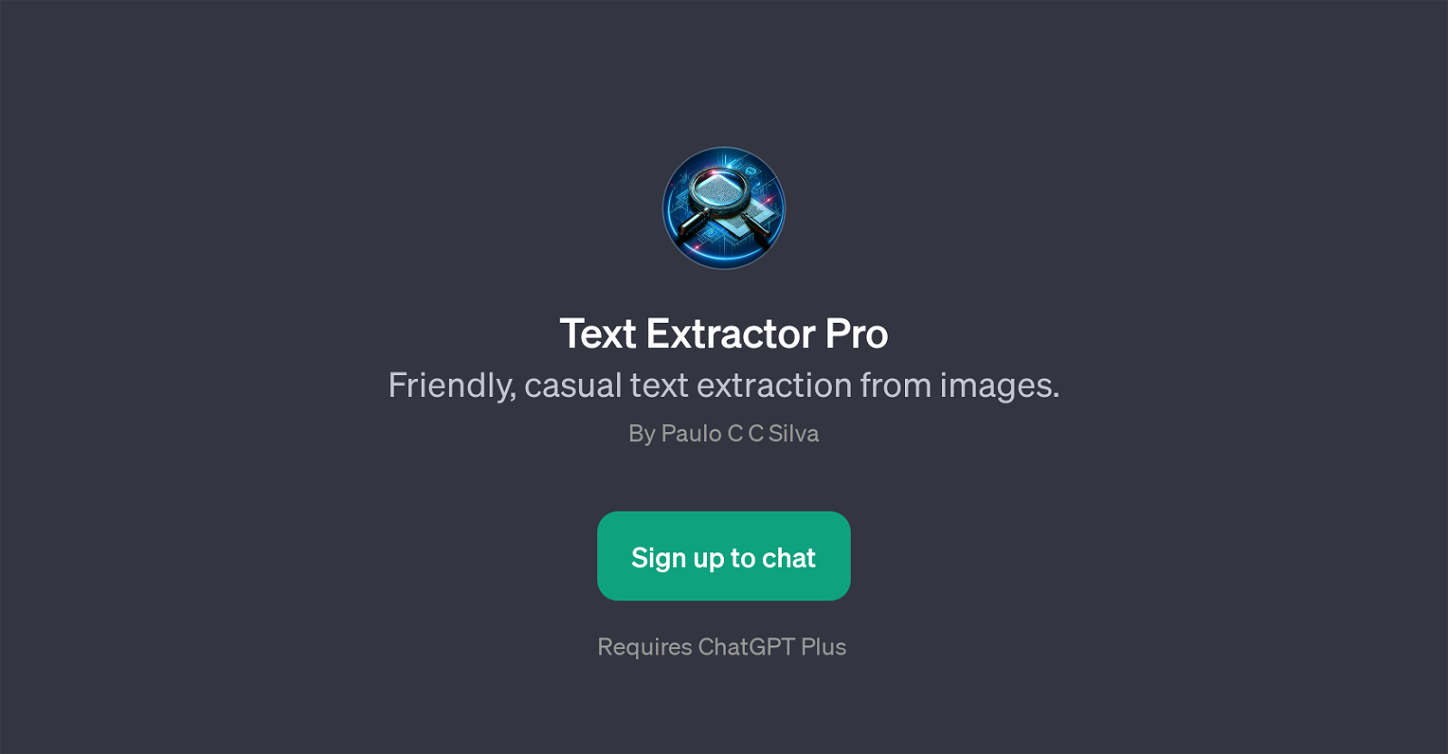 Text Extractor Pro website