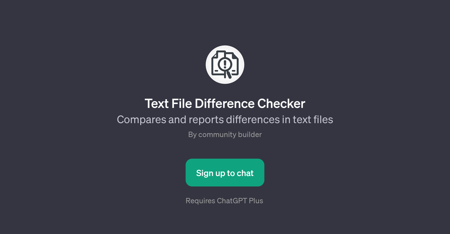 Text File Difference Checker GPT website