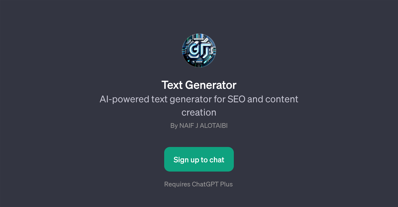 Text Generator website