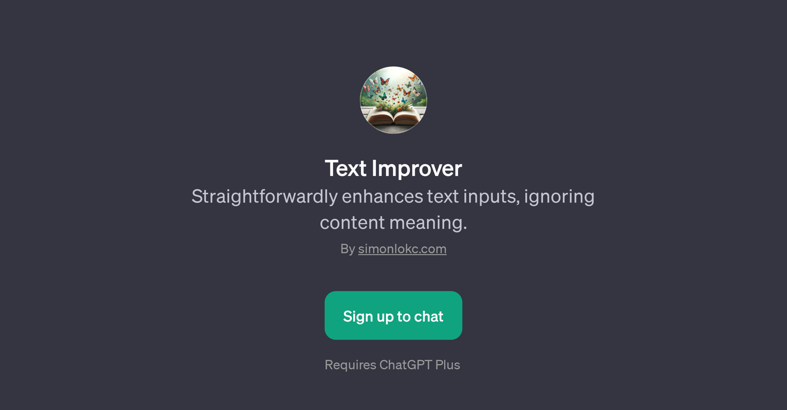 Text Improver website