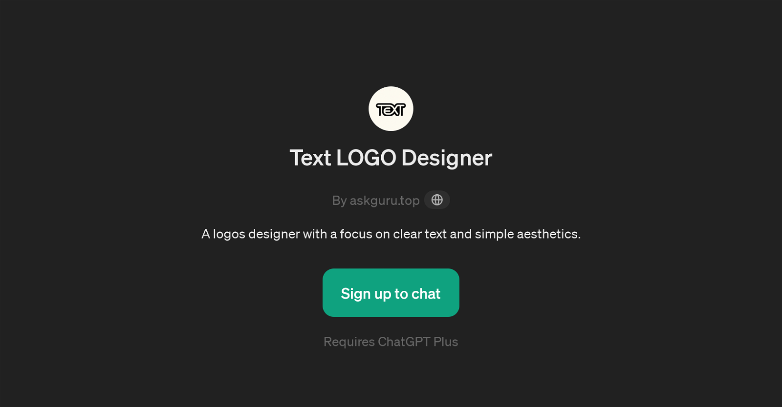Text LOGO Designer website