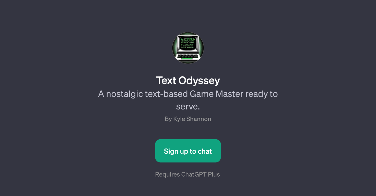 Text Odyssey website