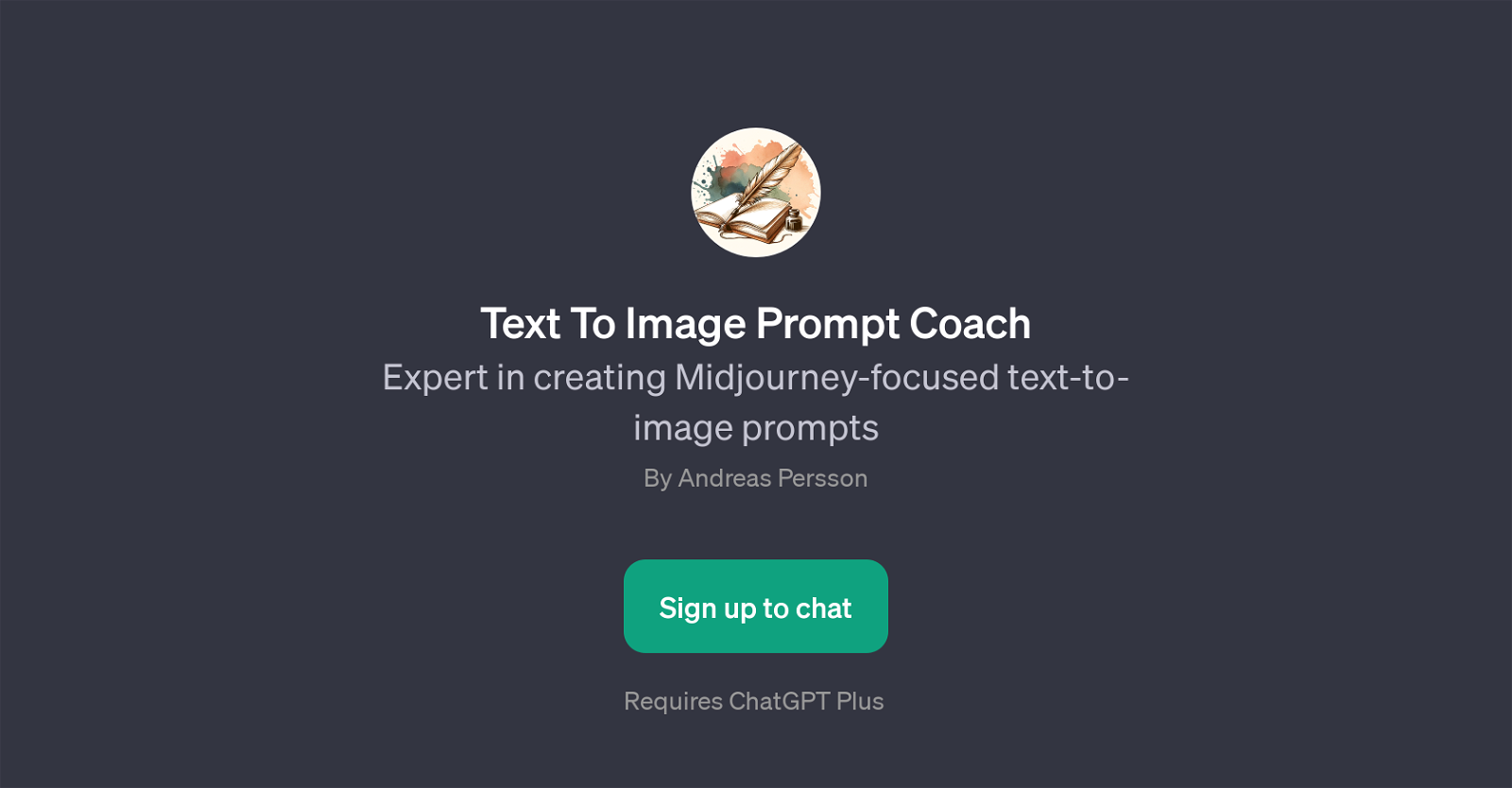 Text To Image Prompt Coach website