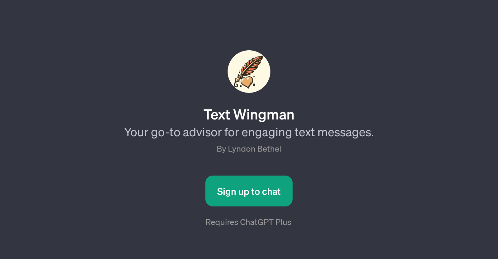 Text Wingman website