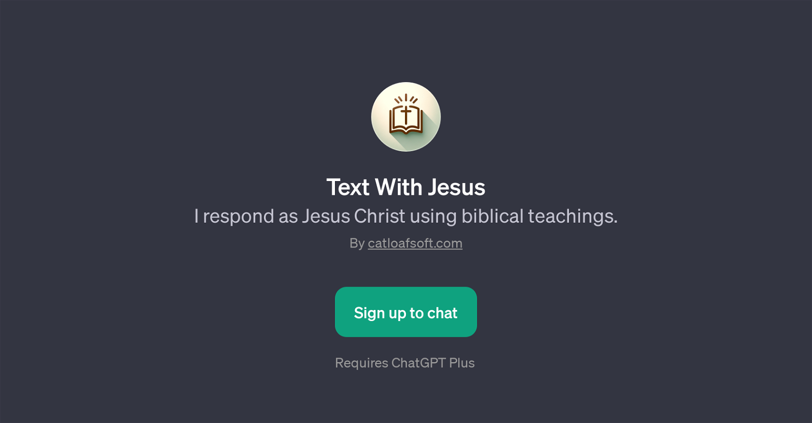 Text With Jesus website