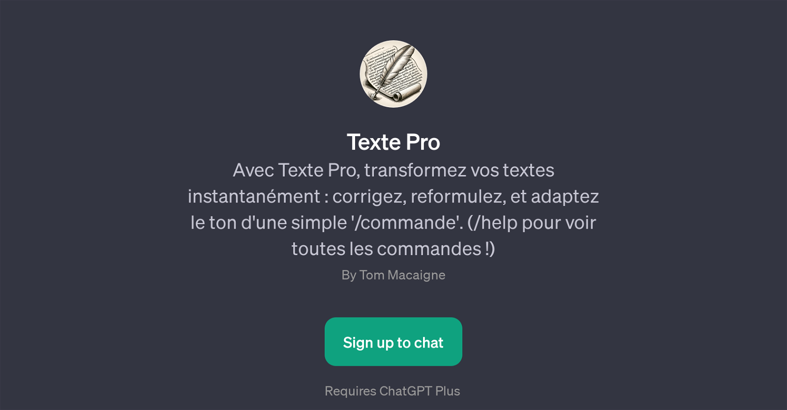 Texte Pro website