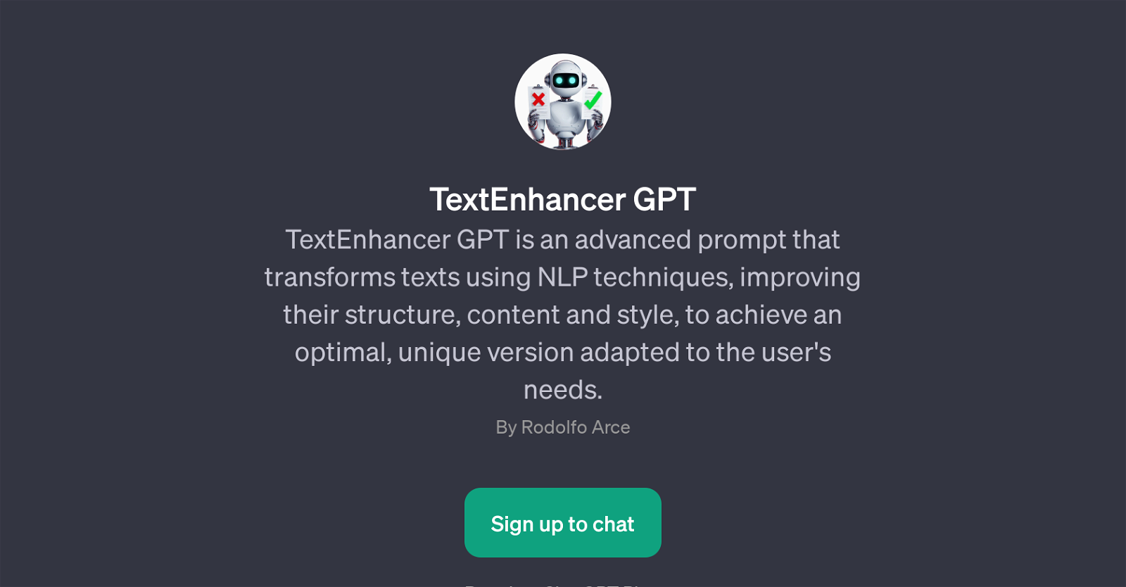 TextEnhancer GPT website