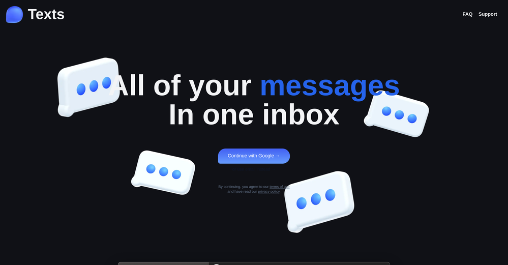 Texts.com website