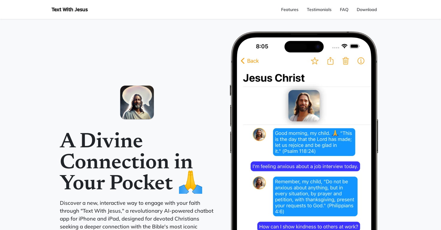 TextwithJesus website