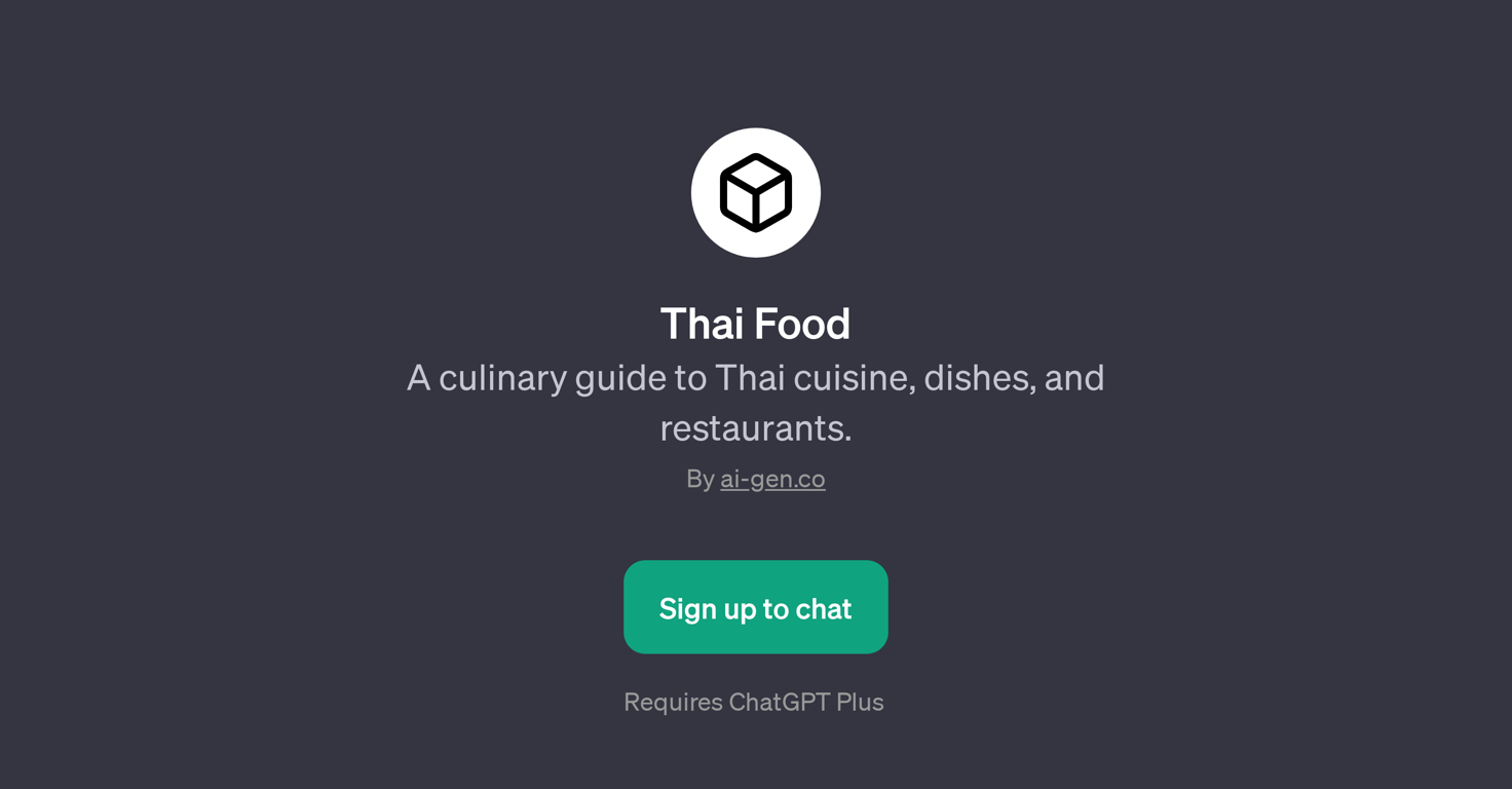 Thai Food website